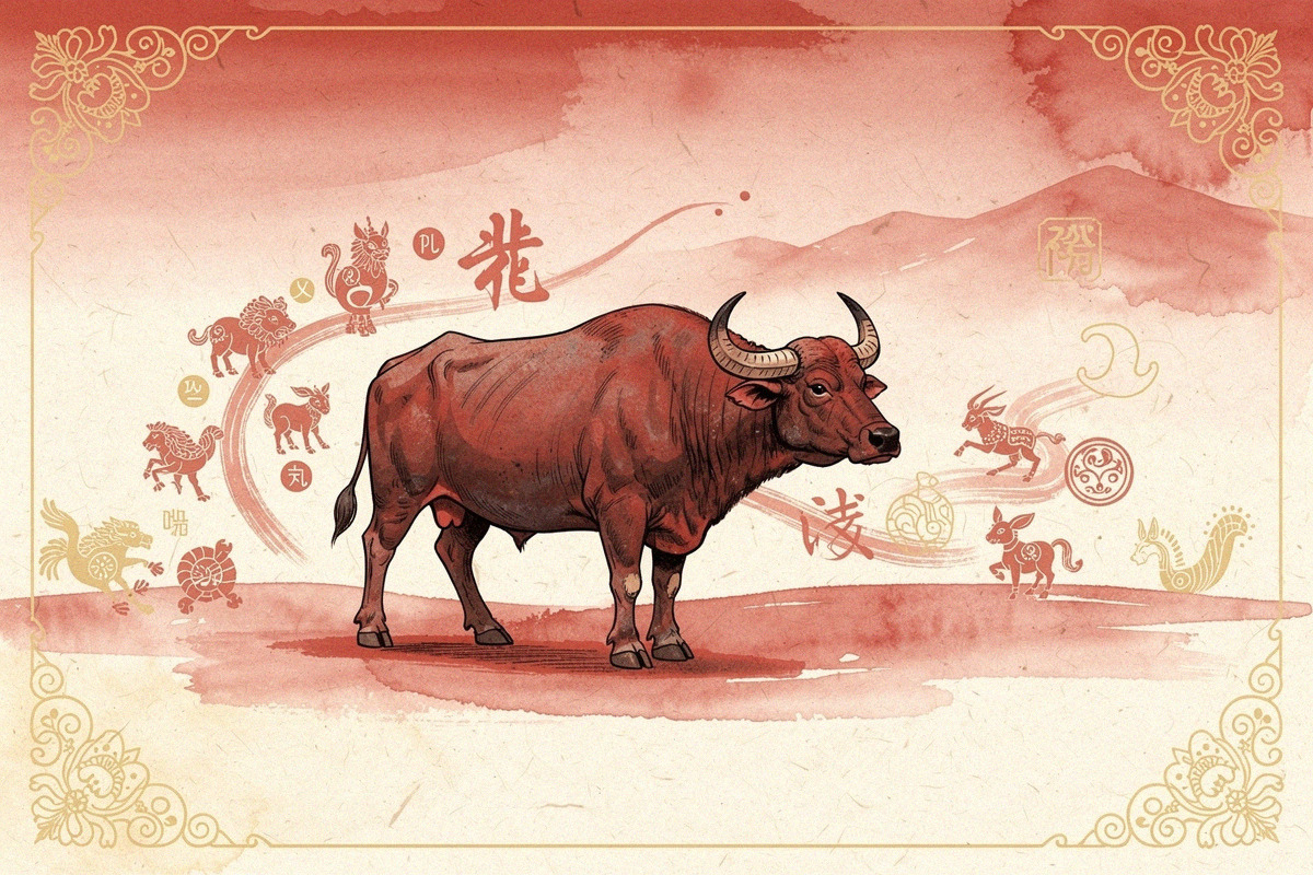 Illustration pour Signe du Buffle : compatibilité avec les autres signes chinois